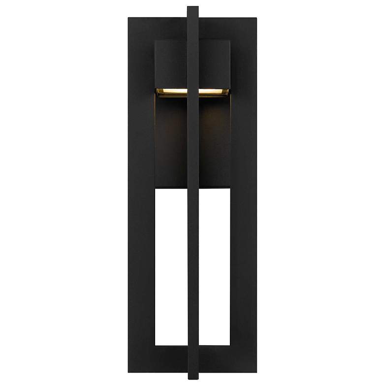 Image 2 Alteck 4 Bar 13" High Sand Black LED Wall Sconce more views