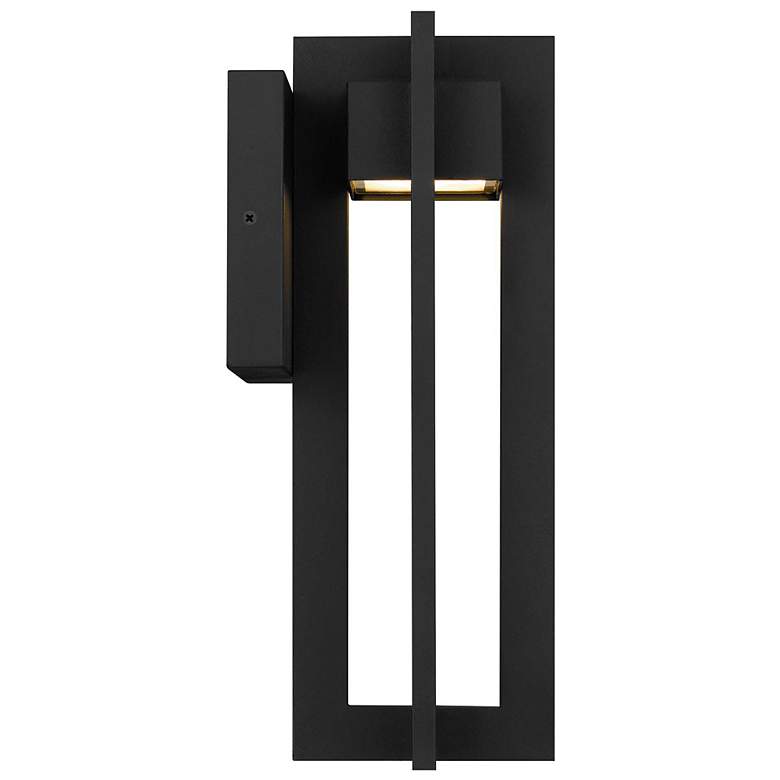 Image 5 Alteck 4 Bar 13" High Sand Black LED Wall Sconce more views