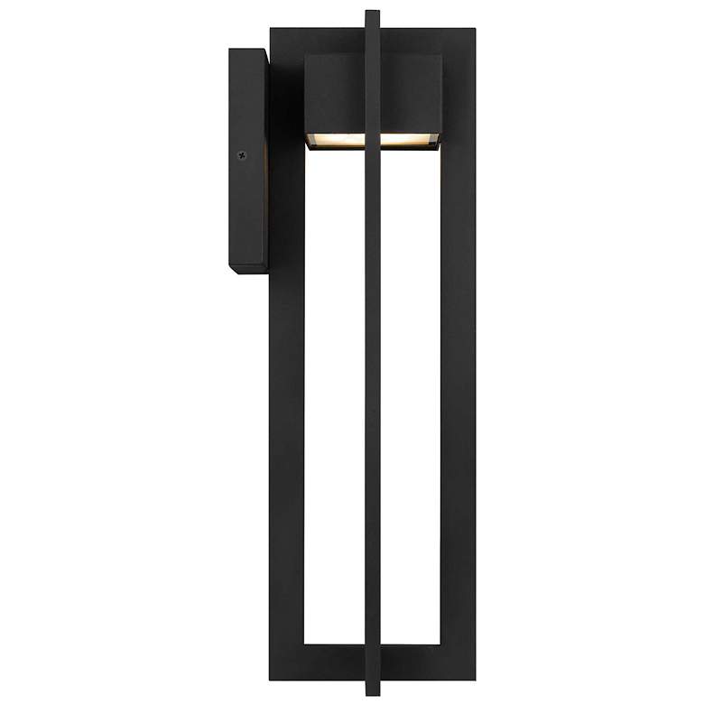 Image 3 Alteck 4 Bar 18" High Sand Black LED Wall Sconce more views