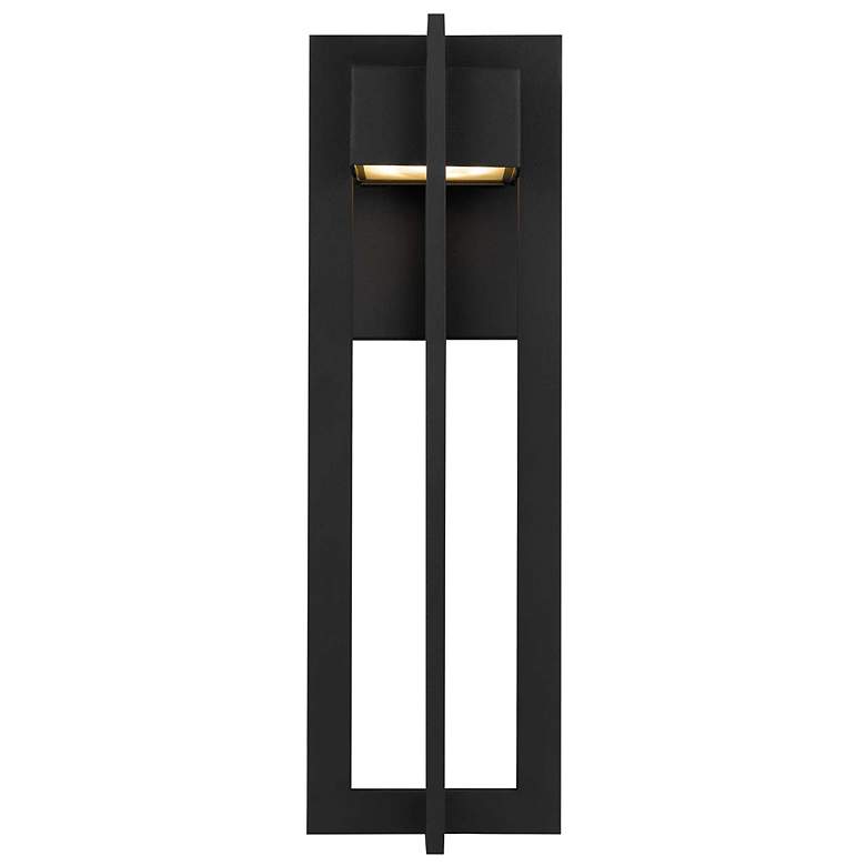 Image 4 Alteck 4 Bar 18" High Sand Black LED Wall Sconce more views