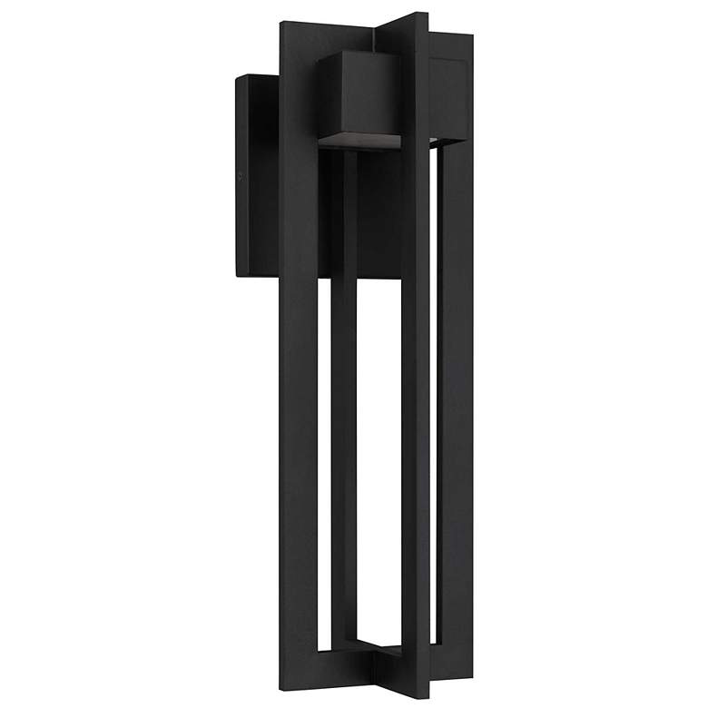 Image 5 Alteck 4 Bar 18" High Sand Black LED Wall Sconce more views