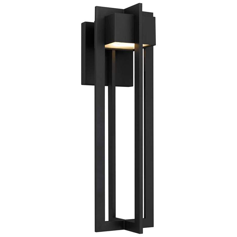 Image 1 Alteck 4 Bar 23" High Sand Black LED Wall Sconce