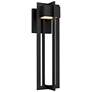 1_Alteck 4 Bar 23" High Sand Black LED Wall Sconce