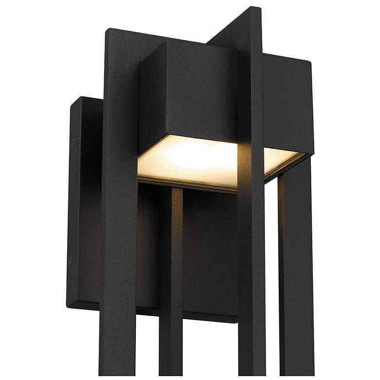 Image 3 Alteck 4 Bar 23" High Sand Black LED Wall Sconce more views