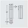 7_Alteck 4 Bar 23" High Sand Black LED Wall Sconce more views