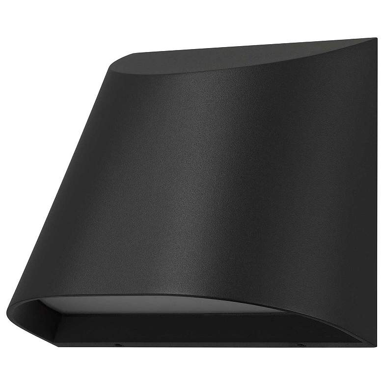 Image 2 Alteck Ambit 5 1/2" Wide Sand Black LED Wall Sconce more views