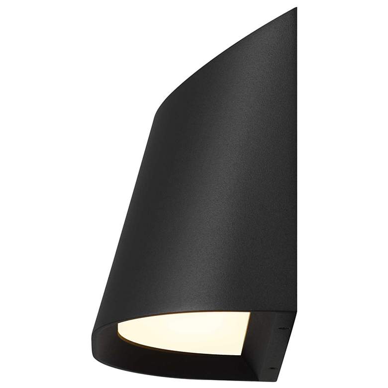 Image 4 Alteck Ambit 5 1/2" Wide Sand Black LED Wall Sconce more views
