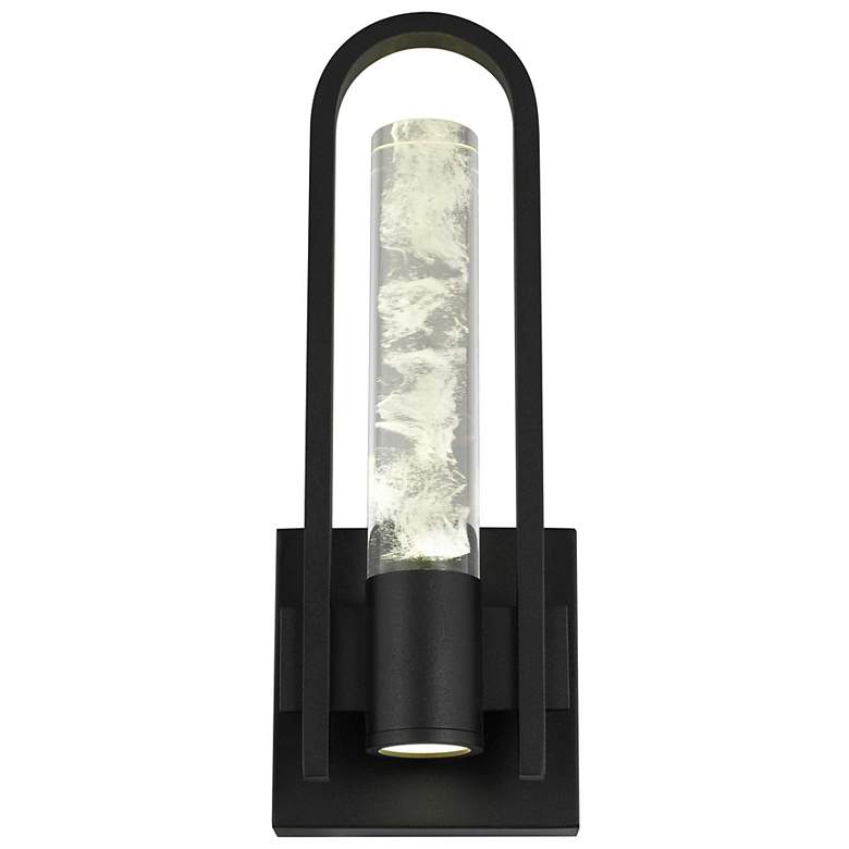 Image 3 Alteck Arch 12 3/4" High Sand Black LED Wall Sconce more views