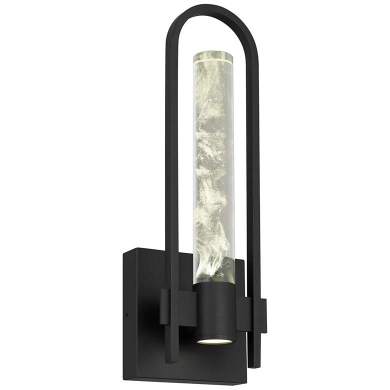 Image 1 Alteck Arch 18" High Sand Black LED Wall Sconce