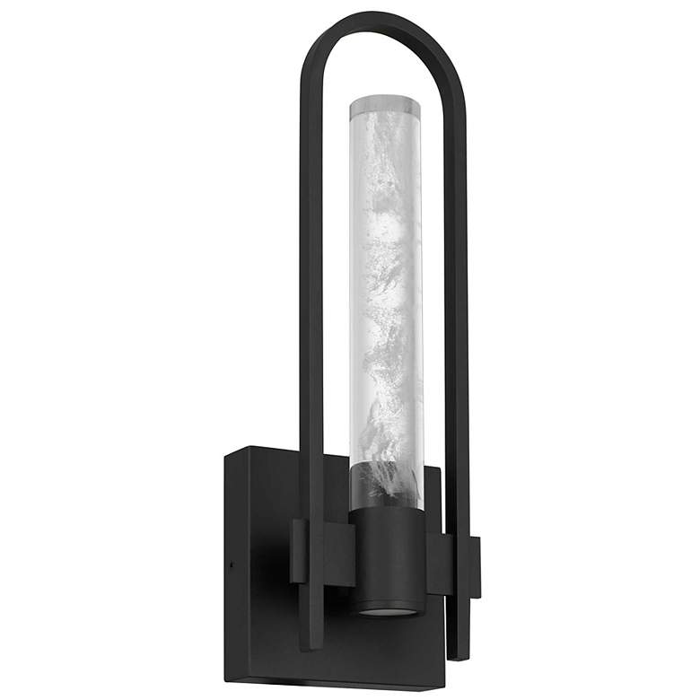 Image 2 Alteck Arch 18" High Sand Black LED Wall Sconce more views