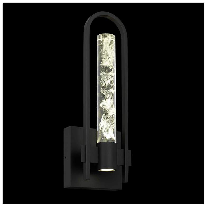 Image 5 Alteck Arch 18" High Sand Black LED Wall Sconce more views
