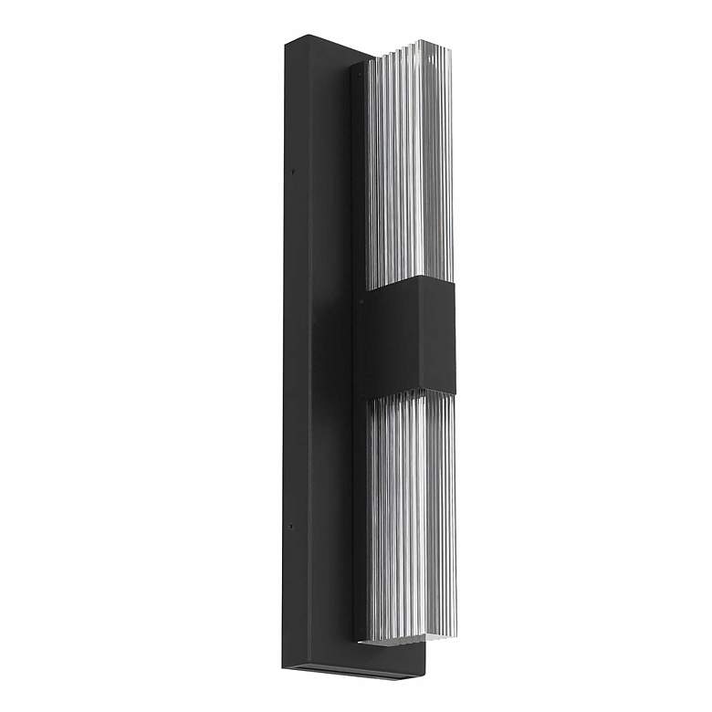 Image 2 Alteck Arles 18" High Black LED Wall Sconce more views