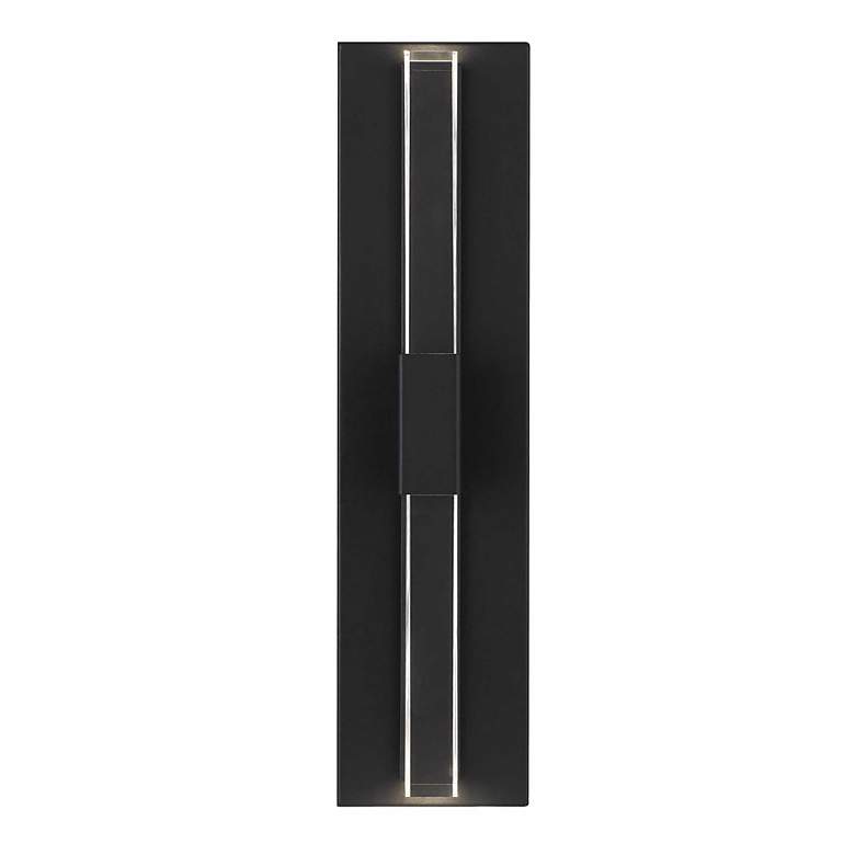 Image 3 Alteck Arles 18" High Black LED Wall Sconce more views