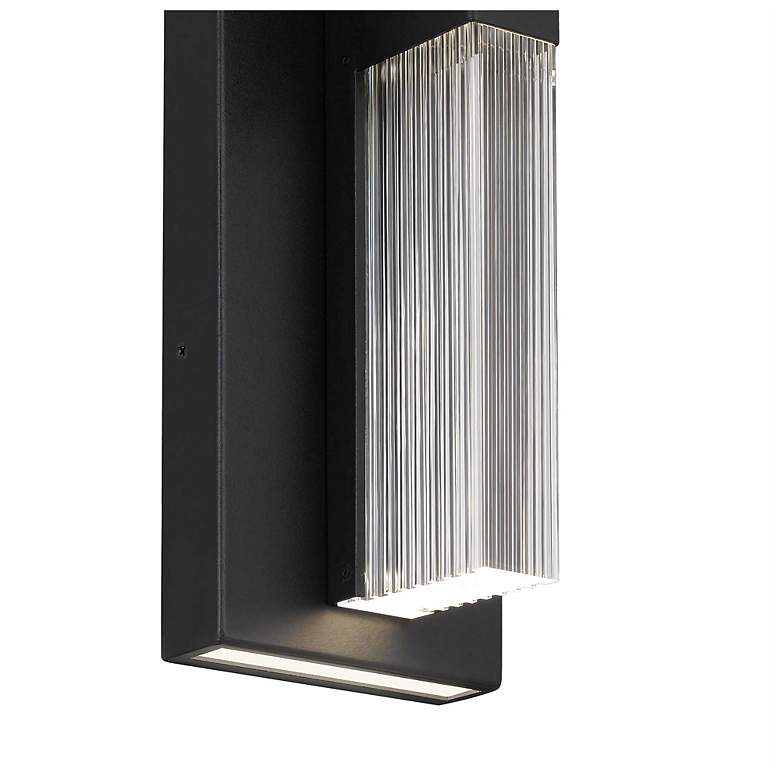 Image 5 Alteck Arles 18" High Black LED Wall Sconce more views