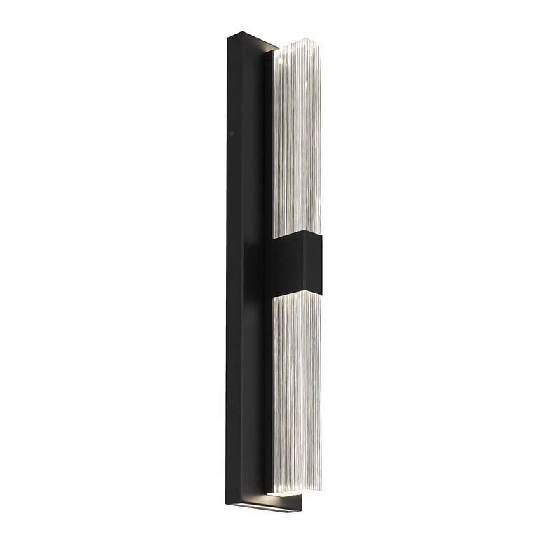 Image 1 Alteck Arles 25" High Sand Black LED Wall Sconce