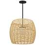 2_Alteck Aruba 24" Wide Outdoor Rattan LED Outdoor Hanging Light more views