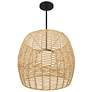 4_Alteck Aruba 24" Wide Outdoor Rattan LED Outdoor Hanging Light more views