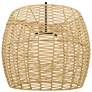 5_Alteck Aruba 24" Wide Outdoor Rattan LED Outdoor Hanging Light more views