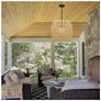 7_Alteck Aruba 24" Wide Outdoor Rattan LED Outdoor Hanging Light more views