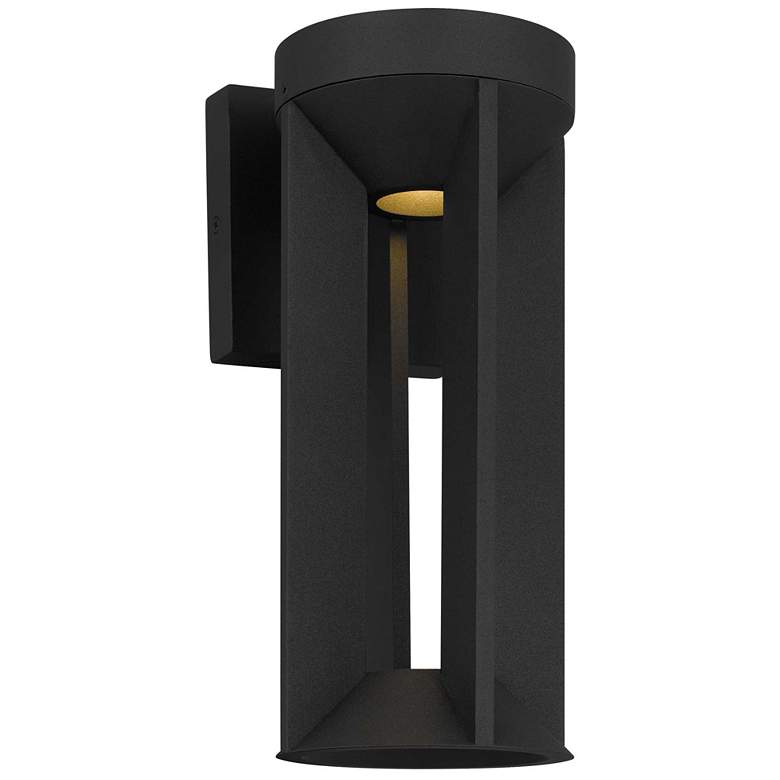 Image 1 Alteck Aura 12" High Sand Black LED Wall Sconce