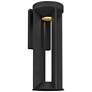1_Alteck Aura 16" High Sand Black LED Wall Sconce