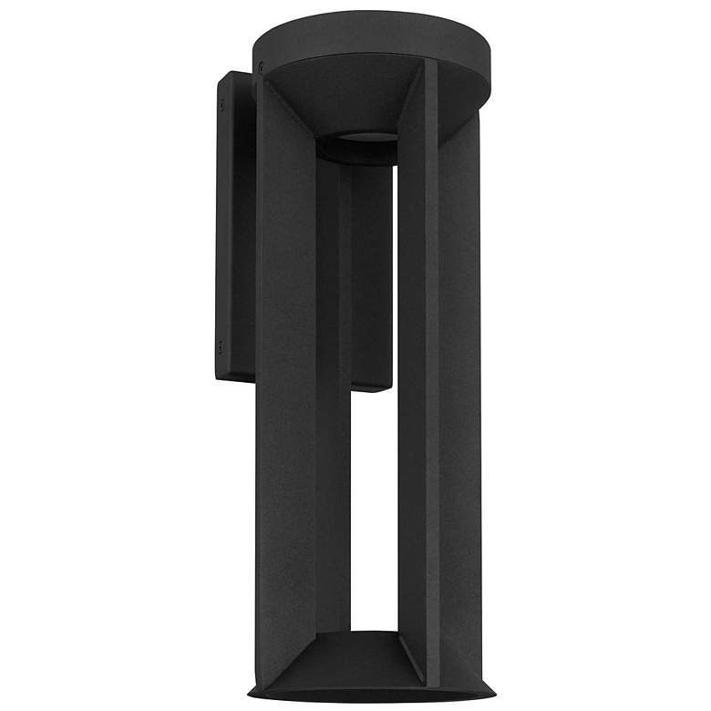 Image 2 Alteck Aura 16" High Sand Black LED Wall Sconce more views