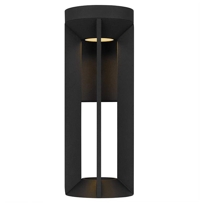 Image 3 Alteck Aura 16" High Sand Black LED Wall Sconce more views