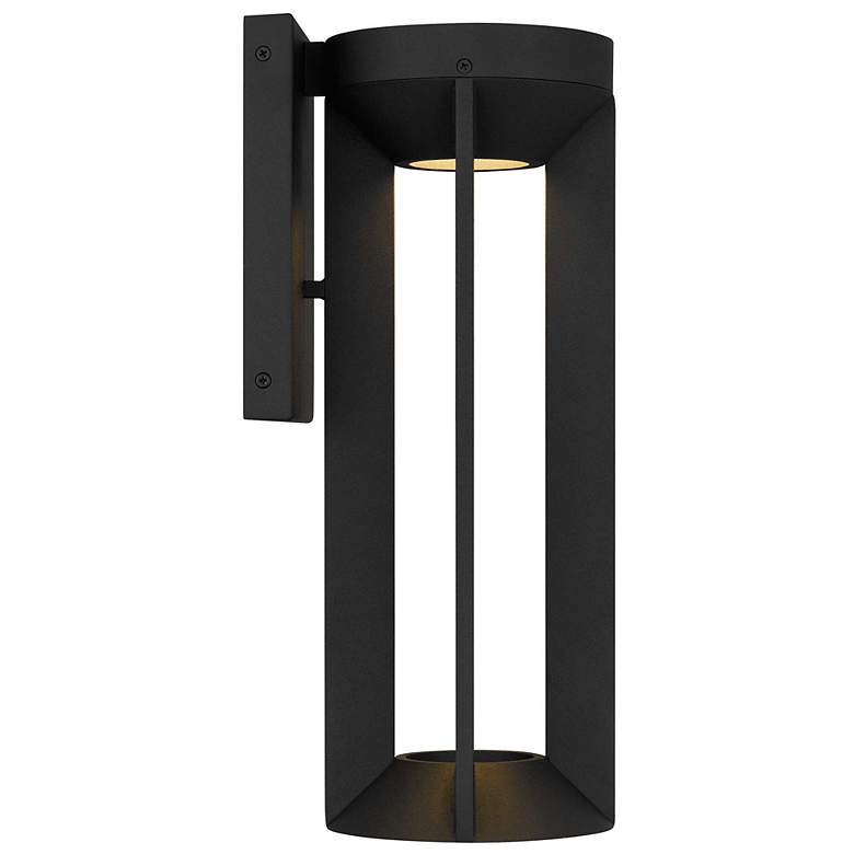 Image 4 Alteck Aura 16" High Sand Black LED Wall Sconce more views