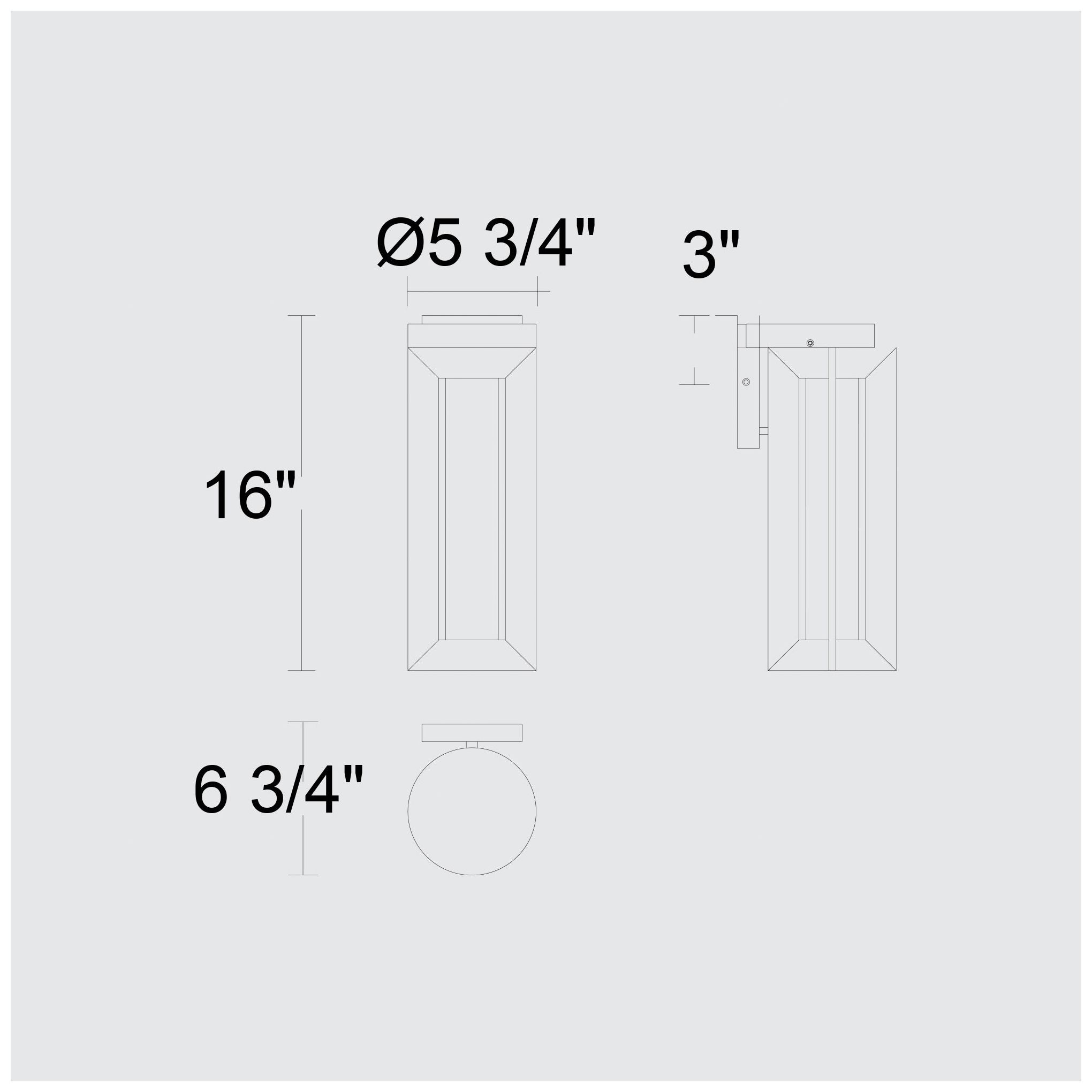 Image 7 Alteck Aura 16" High Sand Black LED Wall Sconce more views