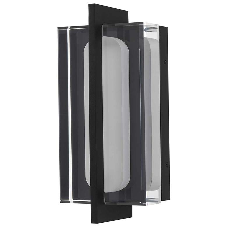 Image 2 Alteck Avani 14 1/2" High Sand Black LED Wall Sconce more views