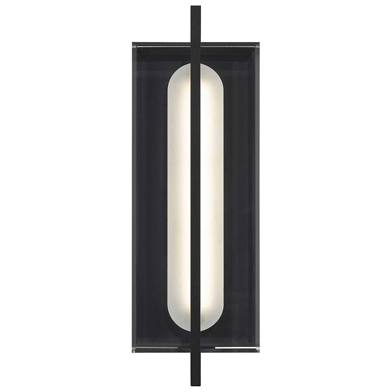 Image 4 Alteck Avani 14 1/2" High Sand Black LED Wall Sconce more views