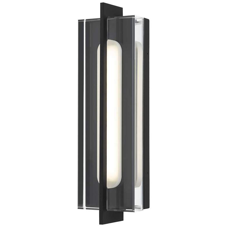 Image 1 Alteck Avani 20" High Sand Black LED Wall Sconce