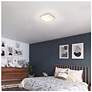 7_Alteck Box 11" Wide Brushed Stainless Steel LED Flush Mount more views
