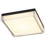 3_Alteck Box 11" Wide Sand Black LED Flush Mount more views