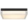 4_Alteck Box 11" Wide Sand Black LED Flush Mount more views