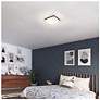 7_Alteck Box 11" Wide Sand Black LED Flush Mount more views