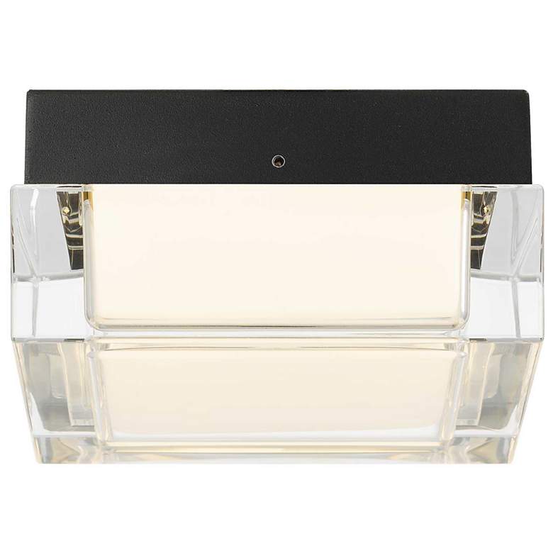 Image 4 Alteck Box 5" Wide Sand Black LED Flush Mount more views