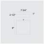 6_Alteck Box 8" Wide Brushed Stainless Steel LED Flush Mount more views