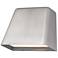 Alteck Bull 5 1/2" Wide Brushed Aluminum LED Wall Sconce