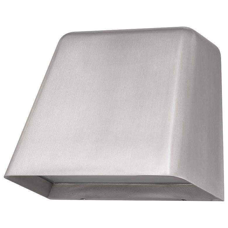 Image 2 Alteck Bull 5 1/2" Wide Brushed Aluminum LED Wall Sconce more views