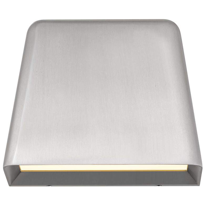 Image 3 Alteck Bull 5 1/2" Wide Brushed Aluminum LED Wall Sconce more views