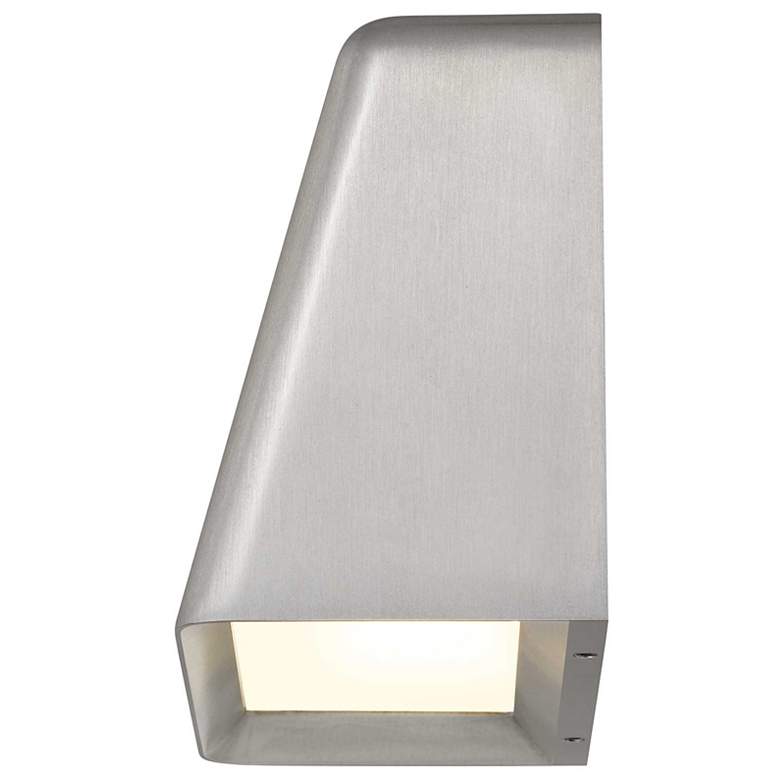 Image 4 Alteck Bull 5 1/2" Wide Brushed Aluminum LED Wall Sconce more views
