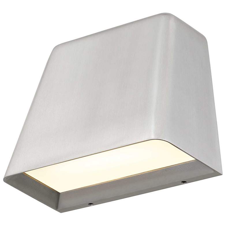 Image 5 Alteck Bull 5 1/2" Wide Brushed Aluminum LED Wall Sconce more views
