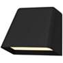 1_Alteck Bull 5 1/2" Wide Sand Black LED Wall Sconce