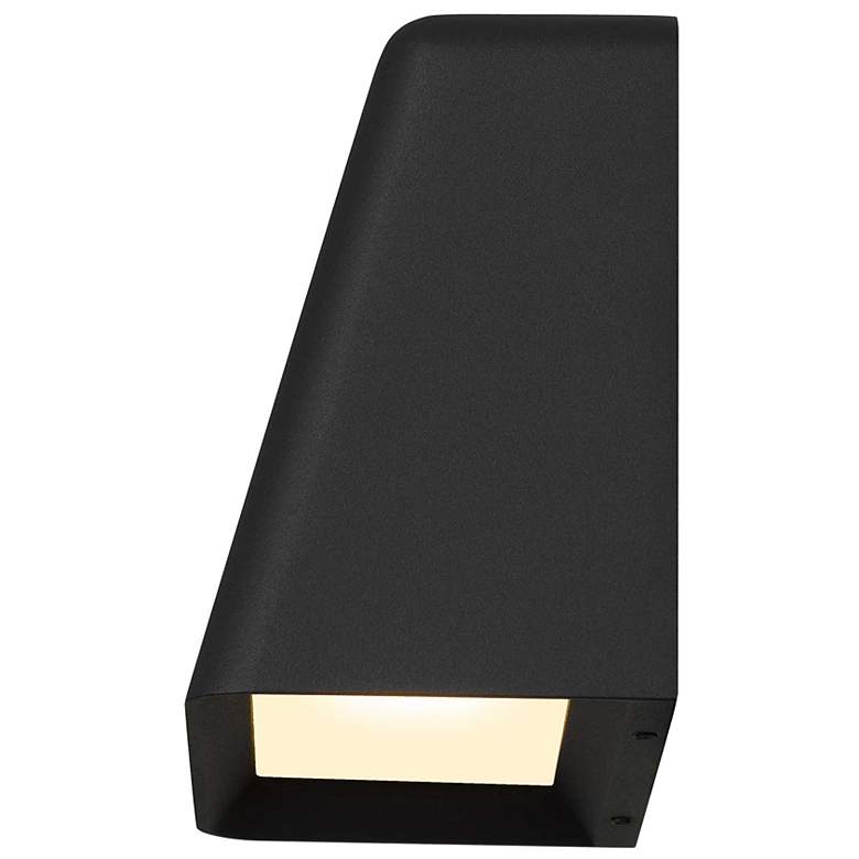Image 4 Alteck Bull 5 1/2" Wide Sand Black LED Wall Sconce more views