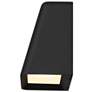 4_Alteck Bull 5 1/2" Wide Sand Black LED Wall Sconce more views