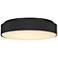 Alteck Channel 13" Sand Black LED Flush Mount