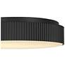 5_Alteck Channel 13" Sand Black LED Flush Mount more views