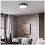 7_Alteck Channel 13" Sand Black LED Flush Mount more views