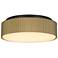 Alteck Channel 9" Painted Brass LED Flush Mount